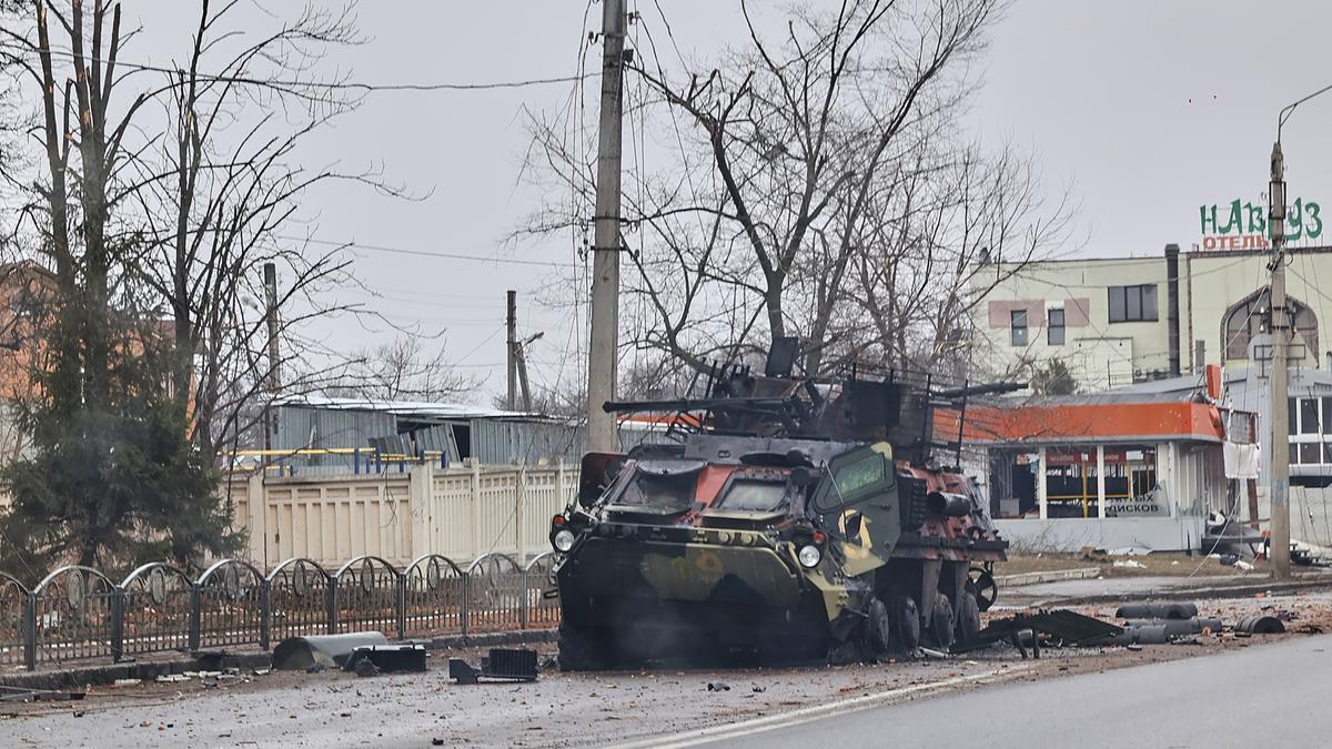 Ukraine-Russia conflict, aftermath of shelling in Kharkiv