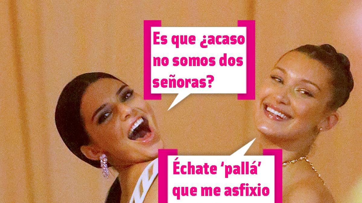 Kendall Jenner y Bella Hadid son dos señoras (bocadillo)