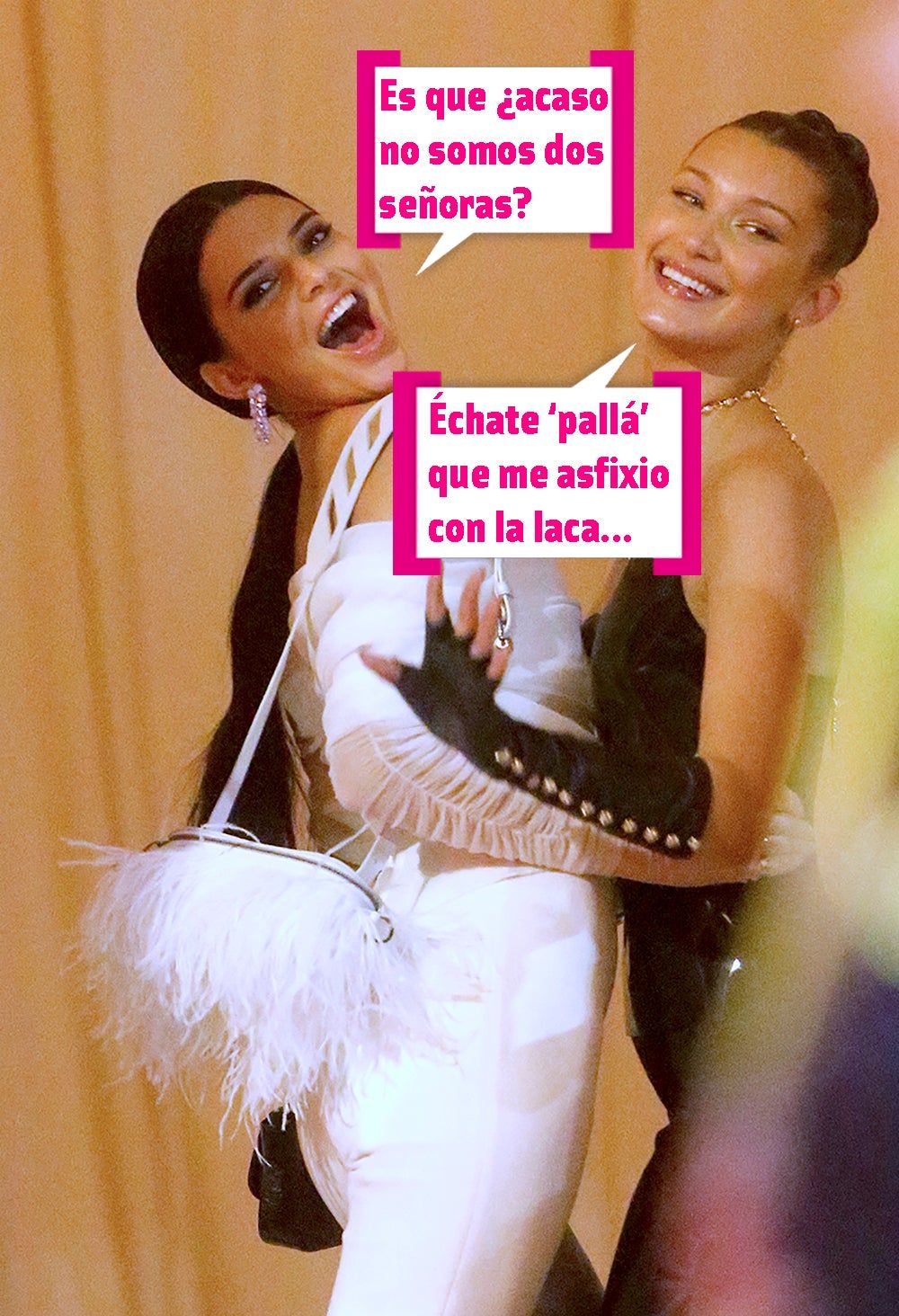 Kendall Jenner y Bella Hadid son dos señoras (bocadillo)