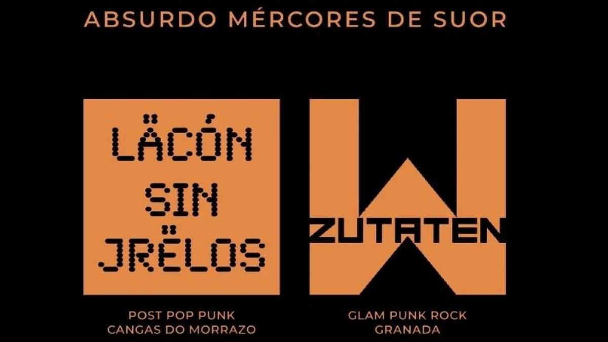 El cartel de la actución de este miércoles en The Trooper.