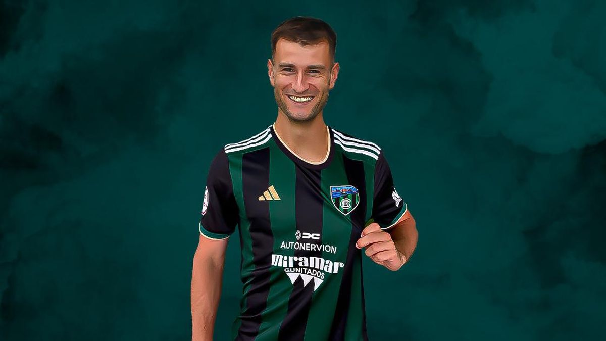 Imagen oficial de Gaizka Martínez con el Sestao River