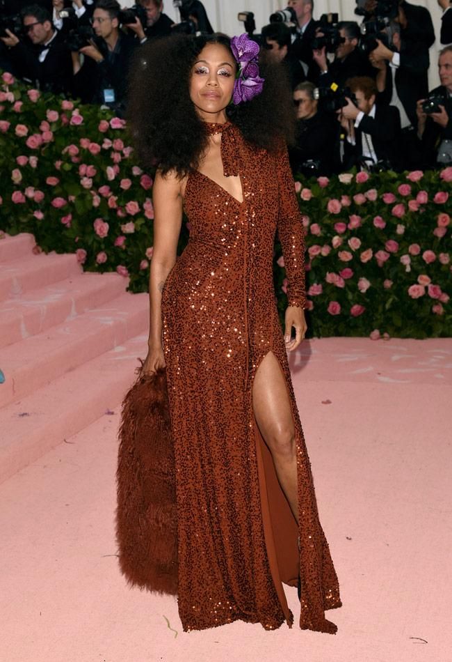 Zoe Saldana en la Gala MET 2019