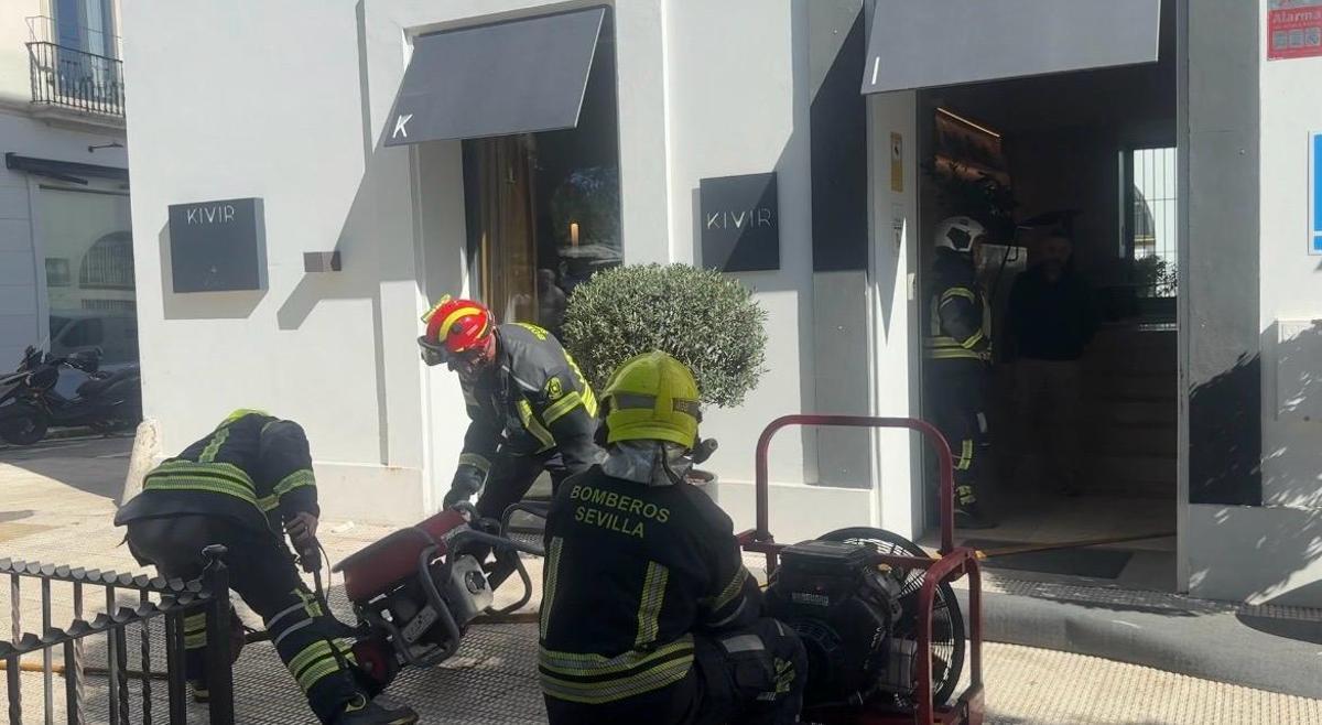 Simulacro de incedios en Paseo Colón