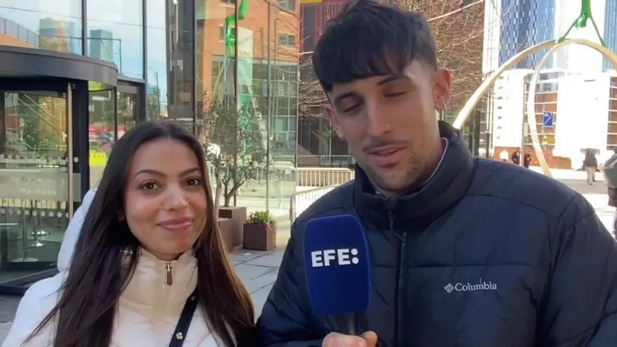 Aficionados del Real Madrid confían en la ventaja ante el Manchester City en la vuelta