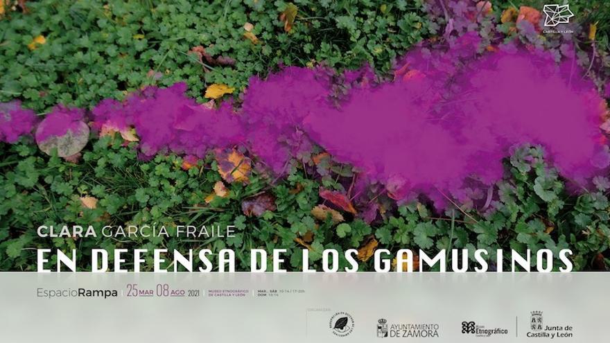 Cartel exposición - En defensa de los Gamusinos de Clara García