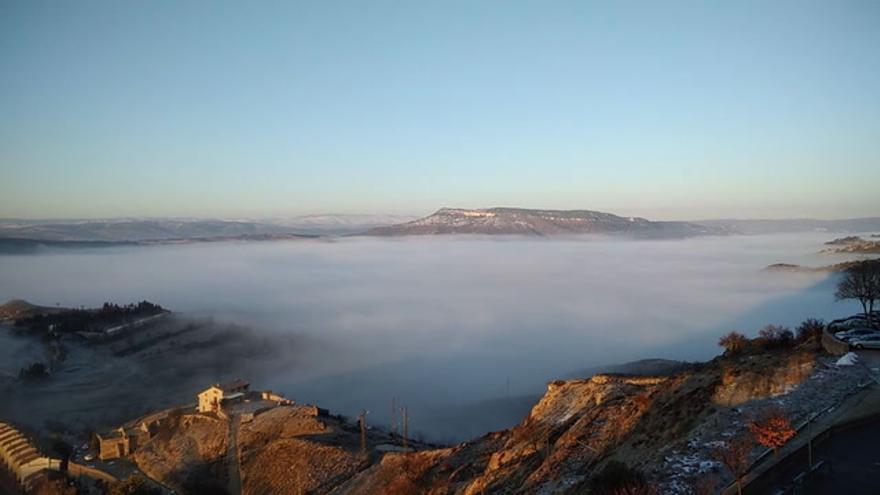 Morella se despierta con un mar de nubes