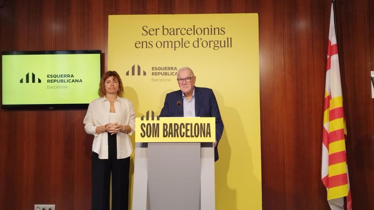 Ernest Maragall y Elisenda Alamany (ERC Barcelona), este viernes