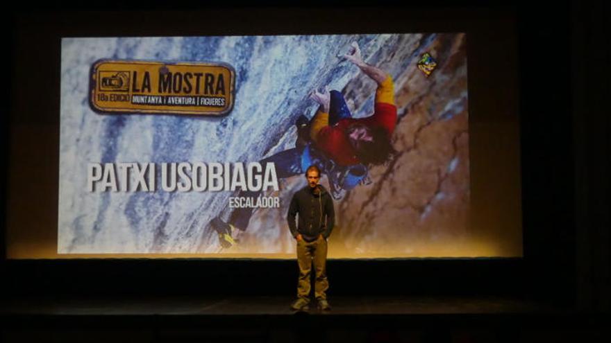 Patxi Usobiaga, divendres passat a la sala La Cate.