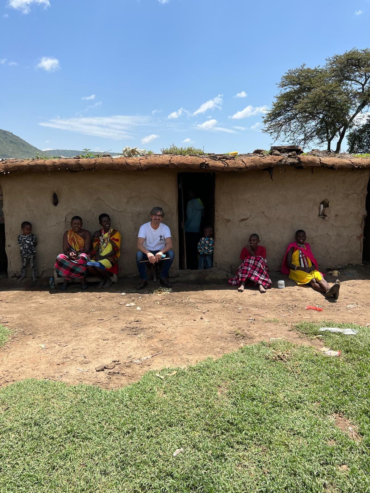 Diego González Rivas durante su último viaje a Ghana
