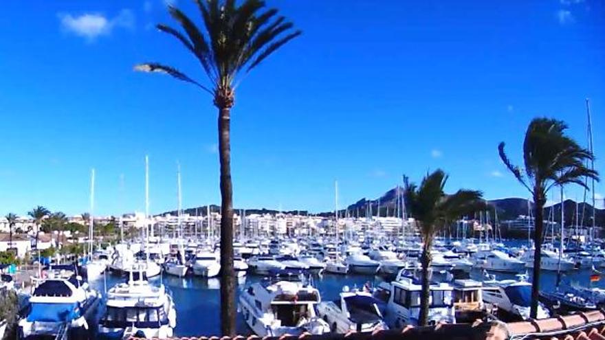 Tiefblauer Himmel nach dem verregneten Vortag: So wachte Port d&#039;Alcúdia am Samstag (16.1.) auf.