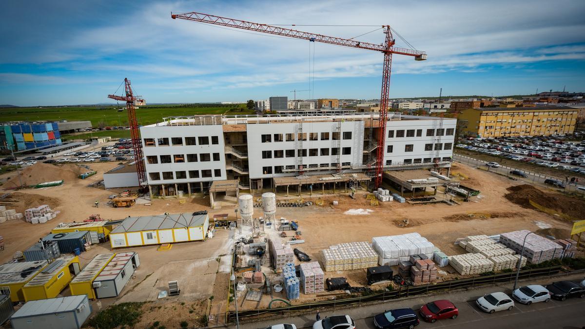 La nueva Facultad de Medicina, en construcción.