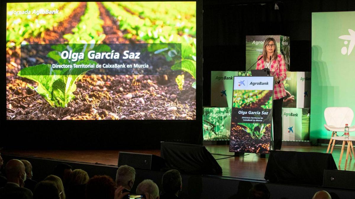 Olga García Saz, directora territorial de CaixaBank en Murcia.  | L.O.