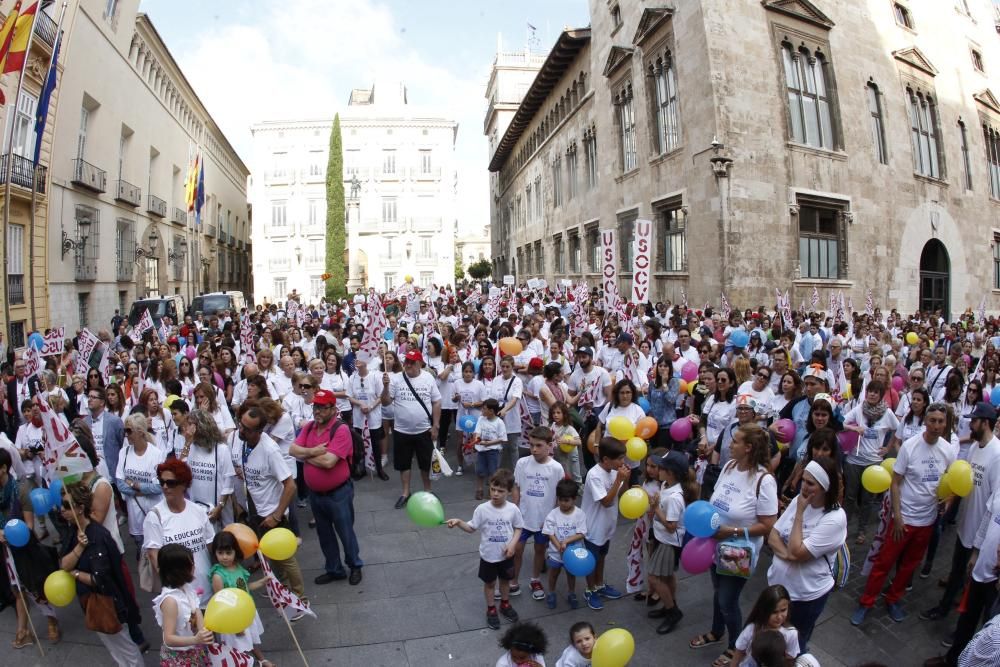 Manifestación de la concertada en Valencia