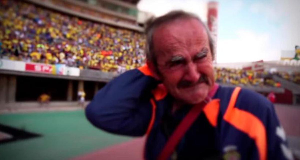 Las lágrimas de Tino El Escacho el 22-J tras el varapalo de la invasión de campo por el Cordobazo.