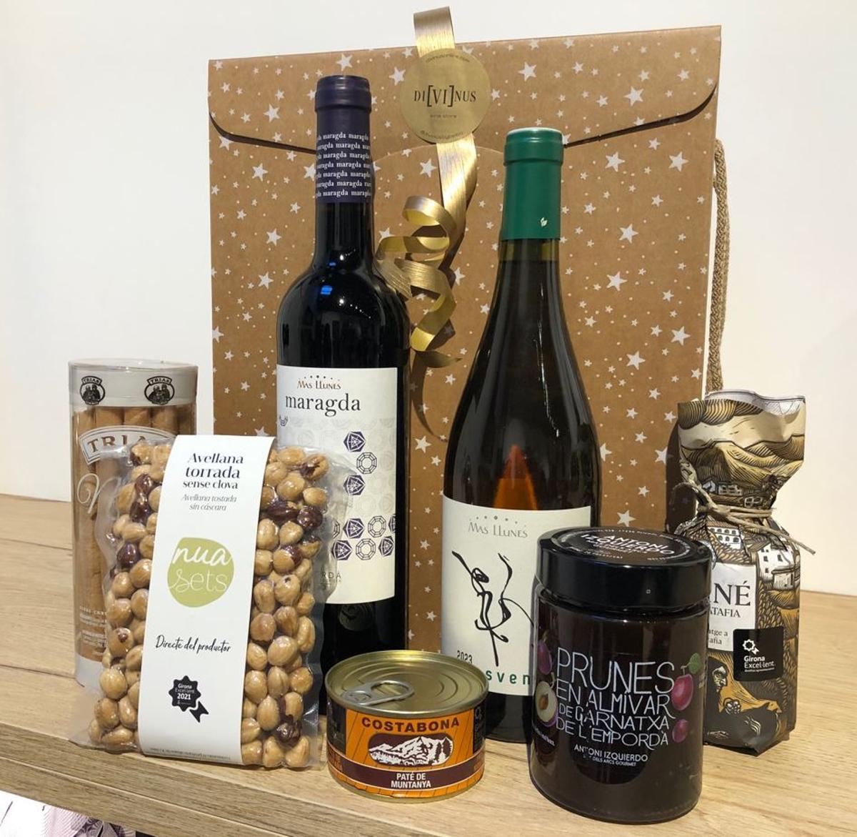 Un lot de Nadal de Divinus fet només amb productes de Girona Excel·lent.