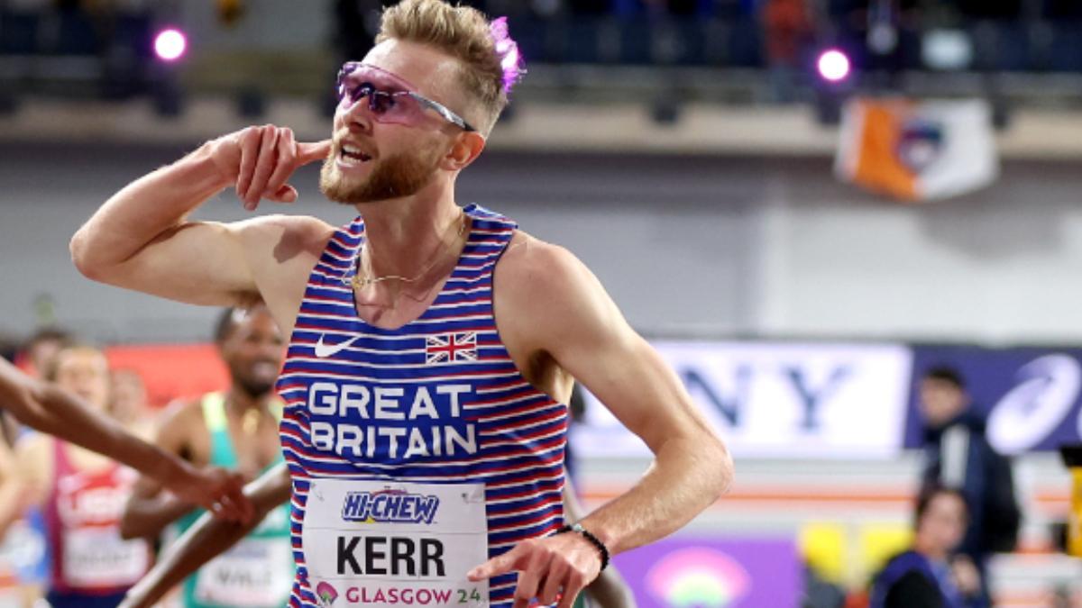 El británico Josh Kerr es un espectáculo en la pista