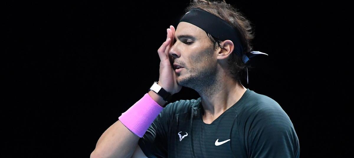 Una imagen de Rafa Nadal, ante Daniil Medvedev.