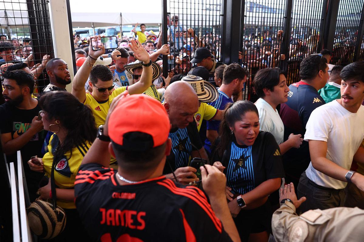 Los incidentes en el estadio de la final de la Copa América