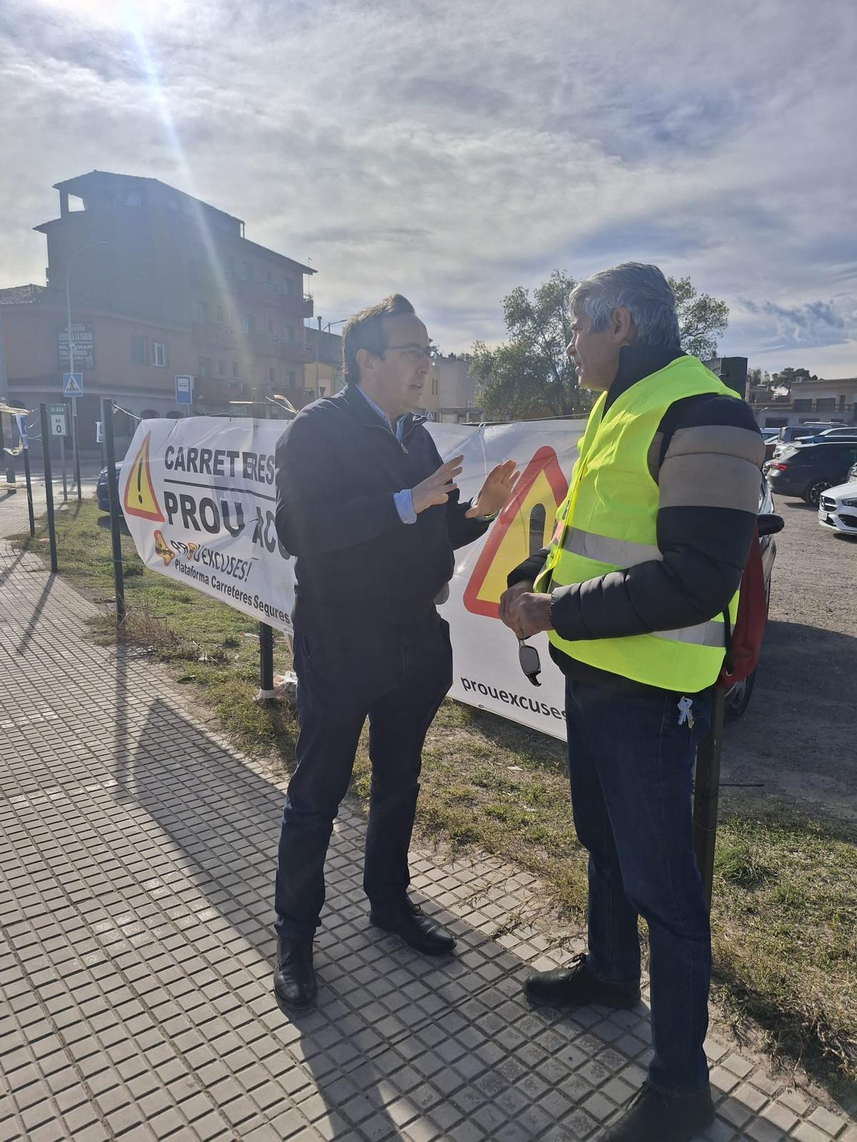 El diputat del PSC, Jesús Becerra, aquest dijous a Verges.