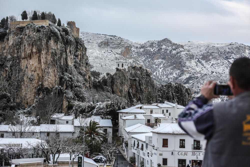 La nieve en la Marina Baixa