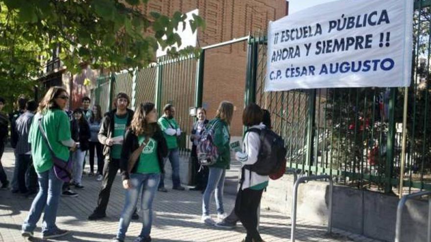 Las imágenes de la jornada de huelga de la enseñanza
