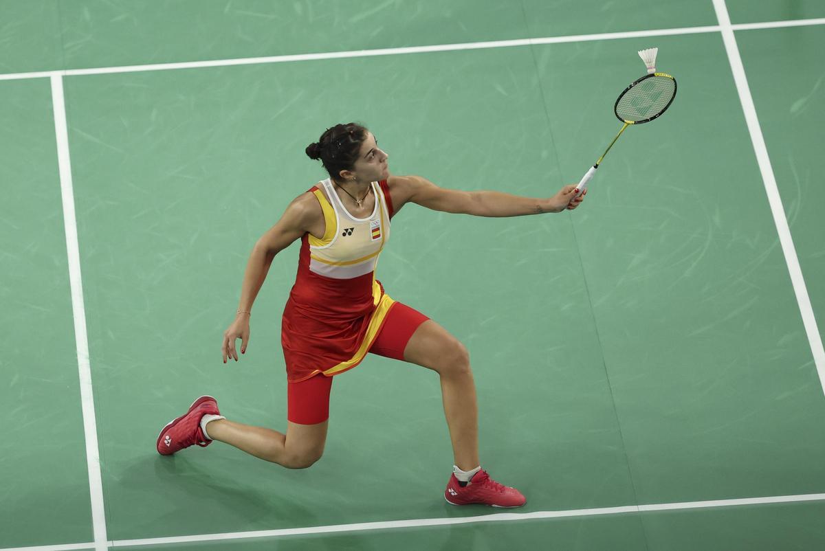 Bádminton en los Juegos Olímpicos: Carolina Marín - Aya Ohori, en imágenes.