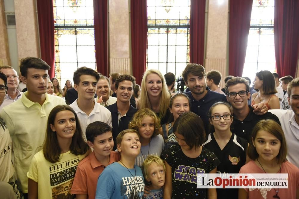 Recepción a Laura Gil en el Ayuntamiento de Murcia