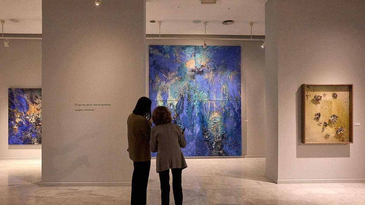 Exposción  "Caleb" de la artista Crstina Babiloni en la Casa de la Cultura de Gandia