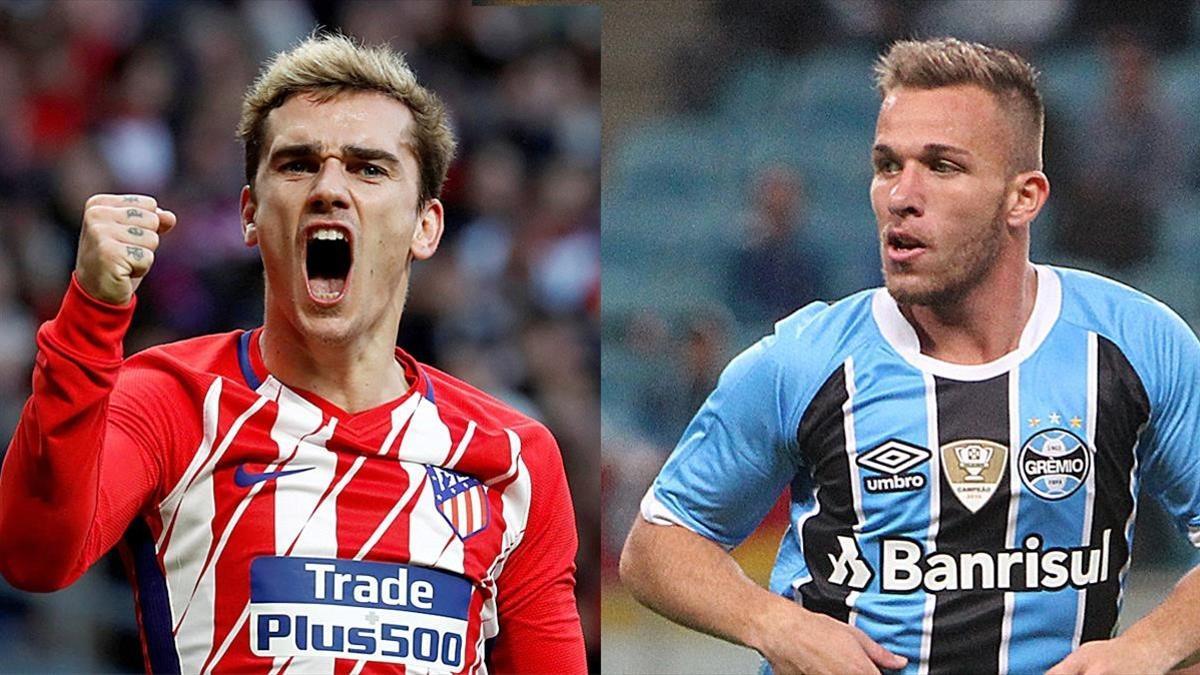 Antoine Griezmann y Arthur.