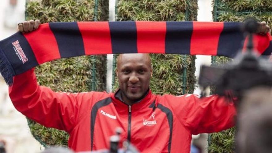 Lamar Odom, &quot;muy feliz&quot; por jugar en el Baskonia