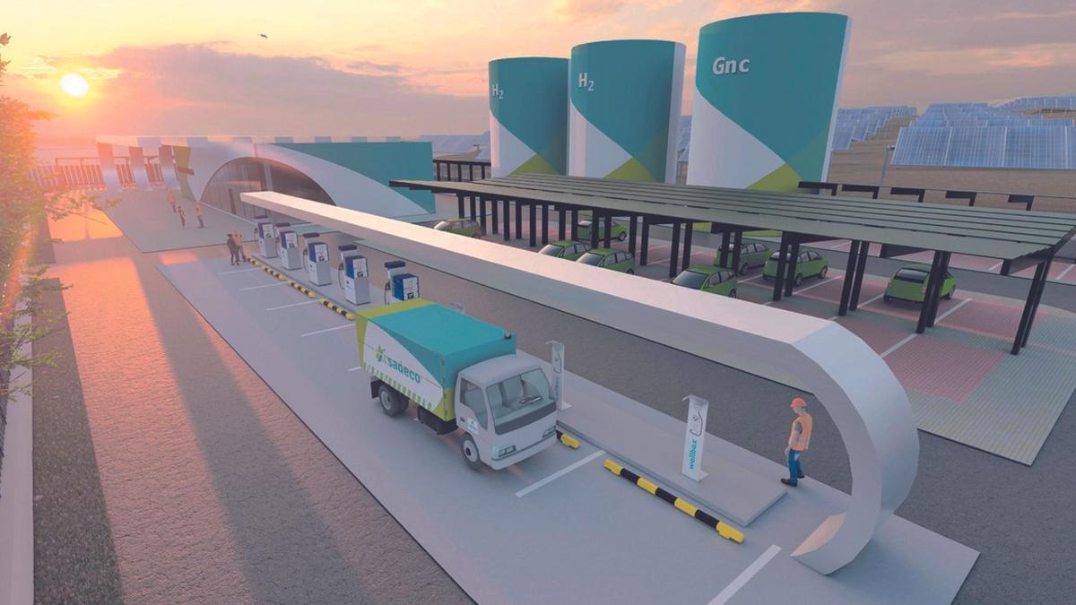 'Render' de la futura planta de generación de combustible de Sadeco en Córdoba.