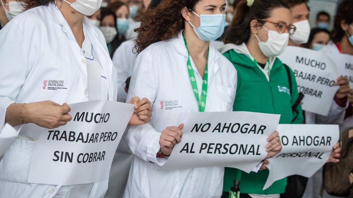 Protestas de profesionales sanitarios, en la comarca