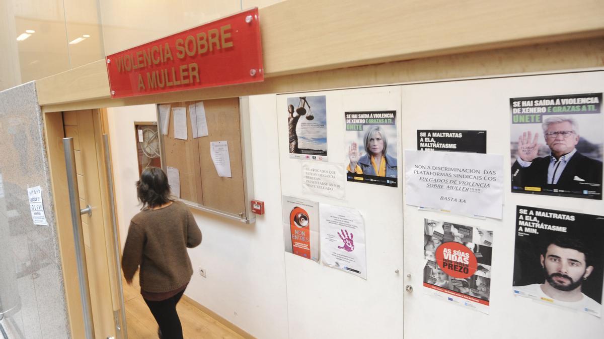 Dependencias del Juzgado de Violencia sobre la Mujer en A Coruña.