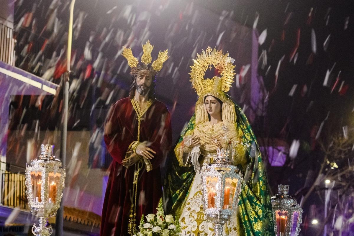 Nuestro Padre Jesús de la Sentencia y María Santísima del Calvario en sus Misterios Dolorosos de Torremolinos.