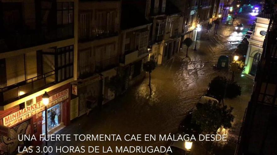 Tormenta en Málaga