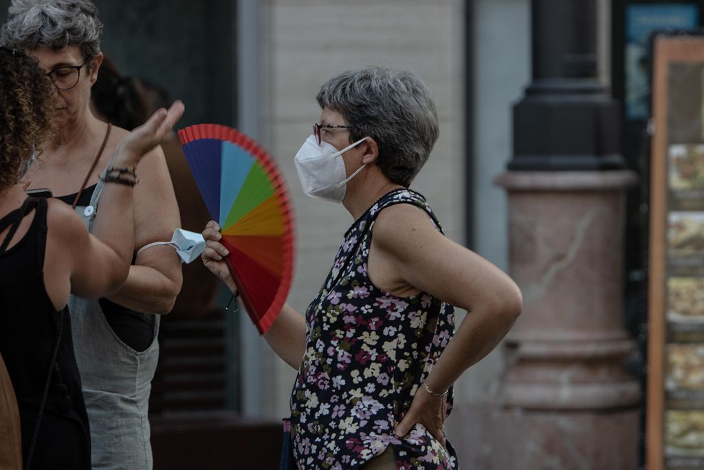 Imágenes de la protesta contra la LGTBI fobia en Cartagena