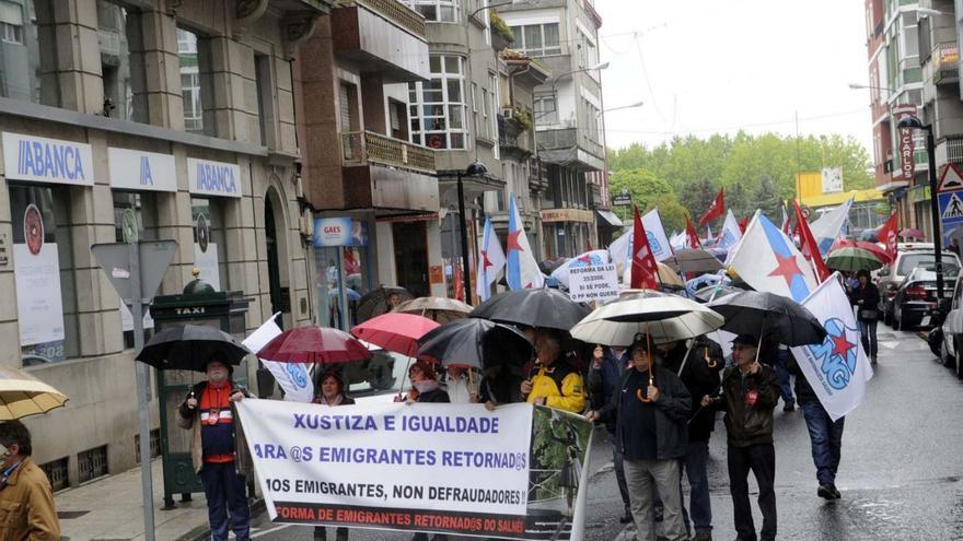 Los sindicatos, de nuevo separados en las manifestaciones de Vilagarcía del 1º de Mayo