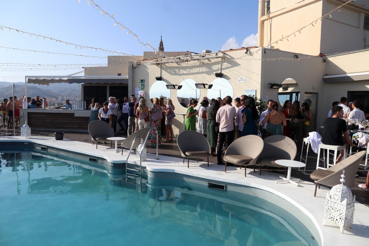 Una imagen de la terraza del Málaga Palacio, este verano.