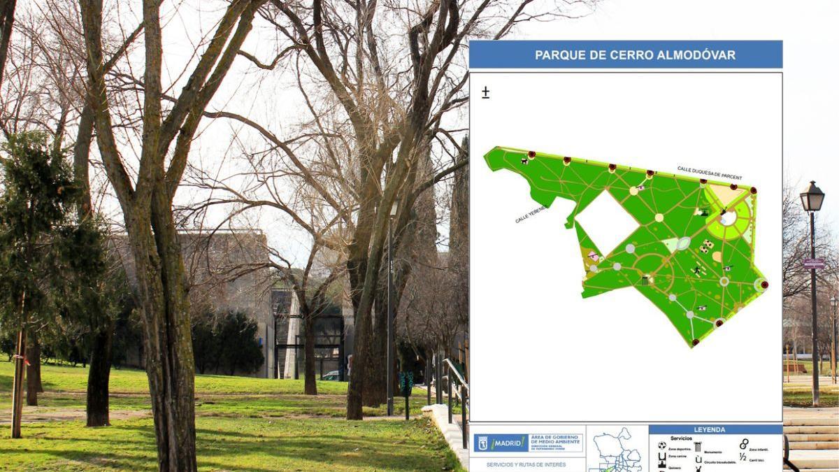 Las obras en el parque el Cerro Almodóvar tendrán una duración de siete meses