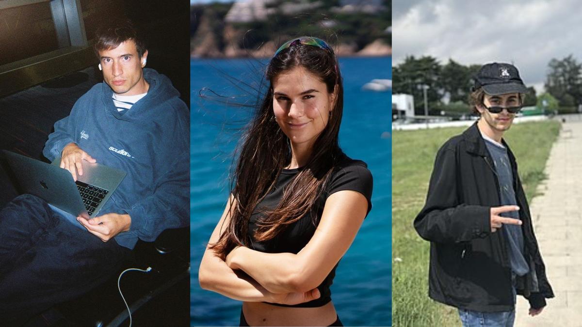 Los 'influencers' Guillem Tarrés Puig, Cèlia Espanya y Joan Grivé