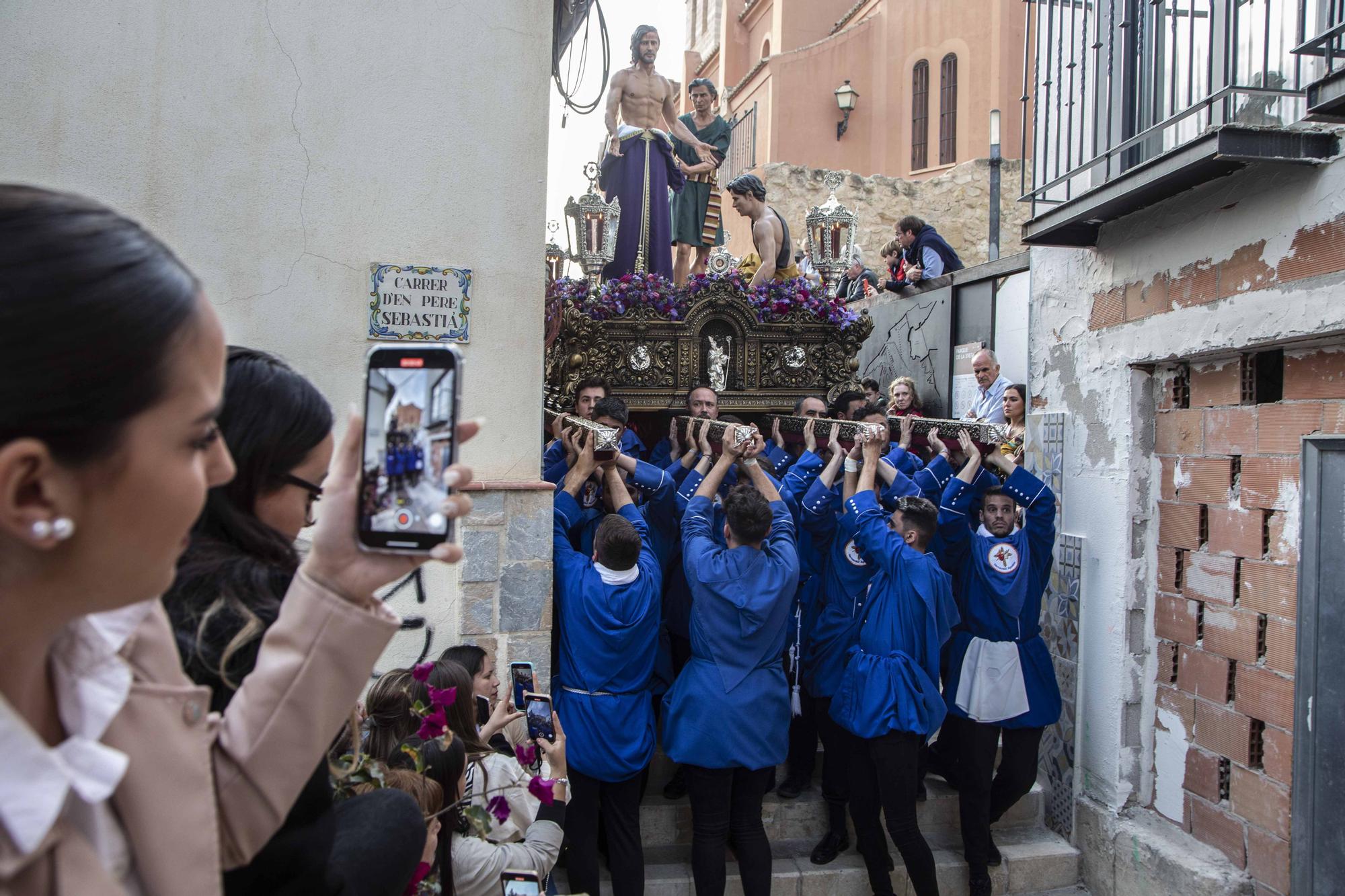 Hermandad Agustina procesiona el Lunes Santo por las calles del casco antiguo