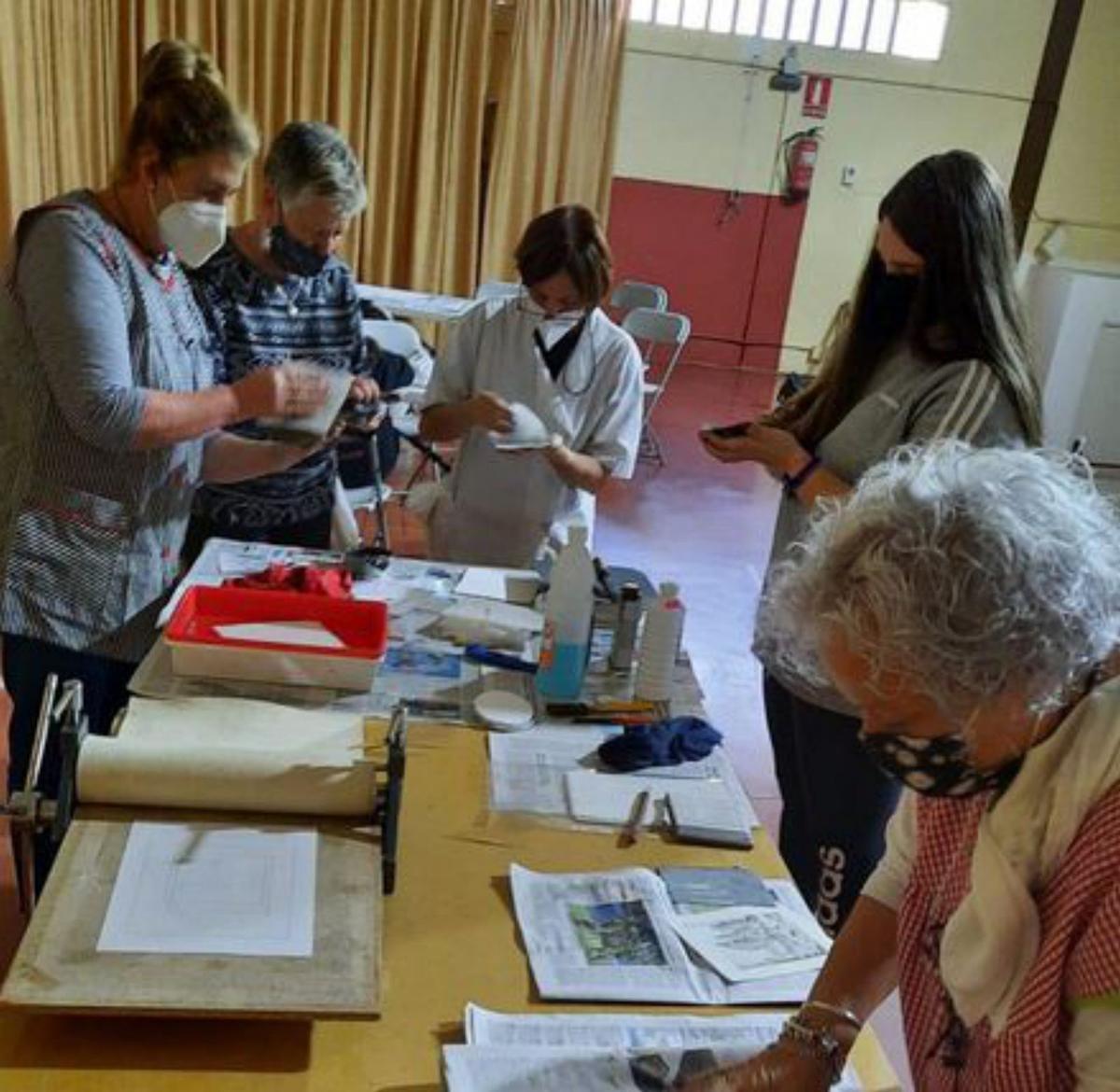 Taller de grabado.