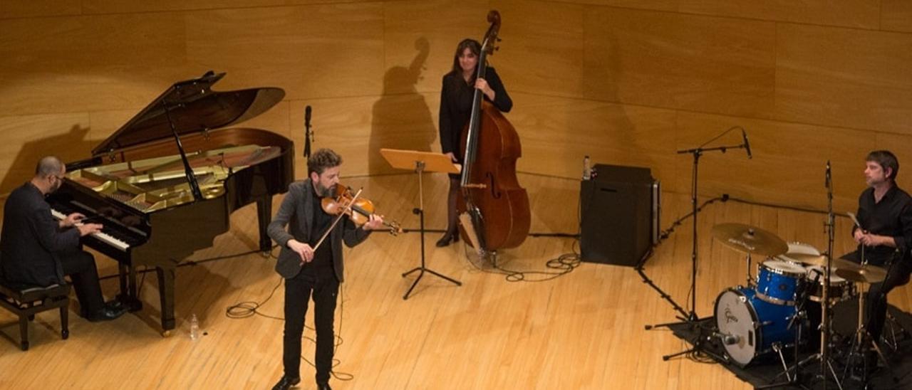 Thomas Kretzschmar Quartet, en un momento de su concierto del lunes.