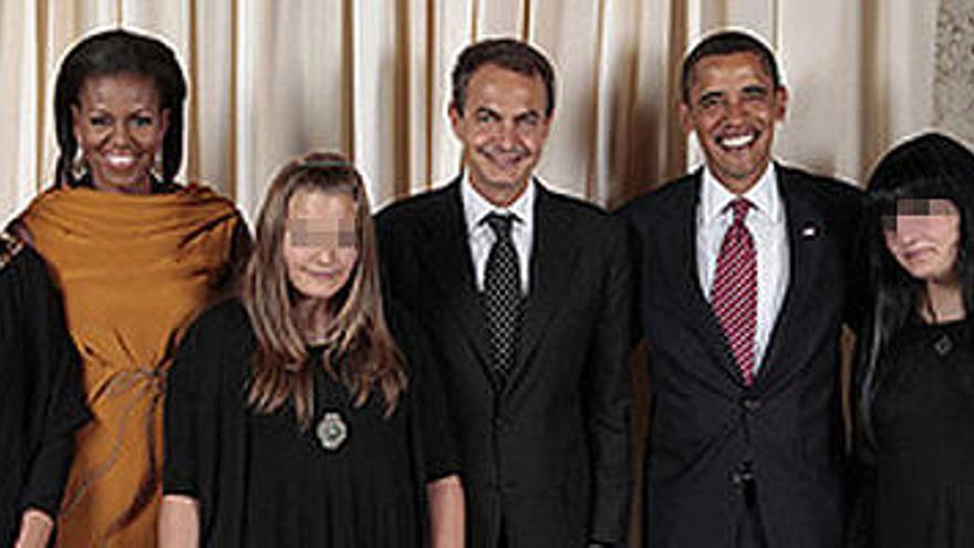 La Casa Blanca retira la foto de Zapatero con sus hijas - La Provincia