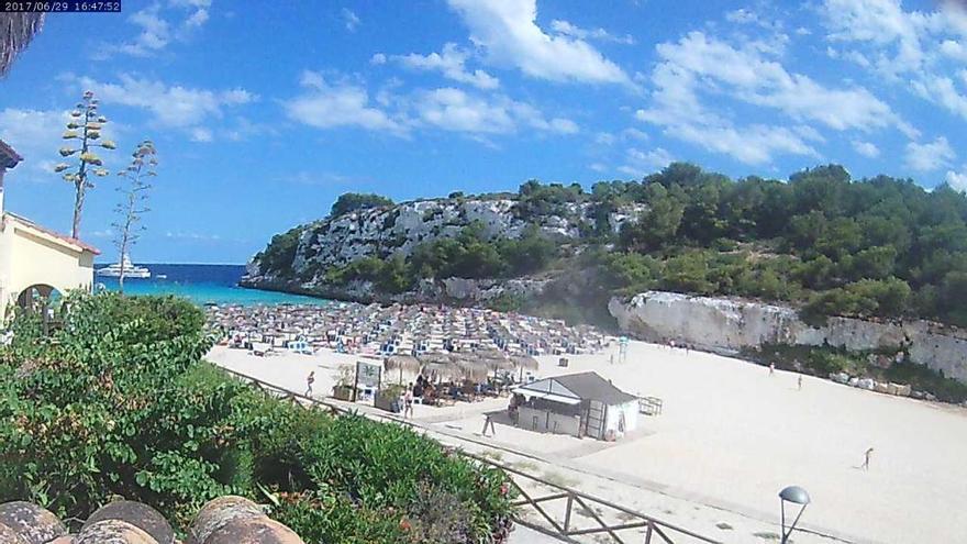 Am Donnerstagnachmittag (29.6.) herrschte noch romantisches Sommerwetter an der Cala Romántica.