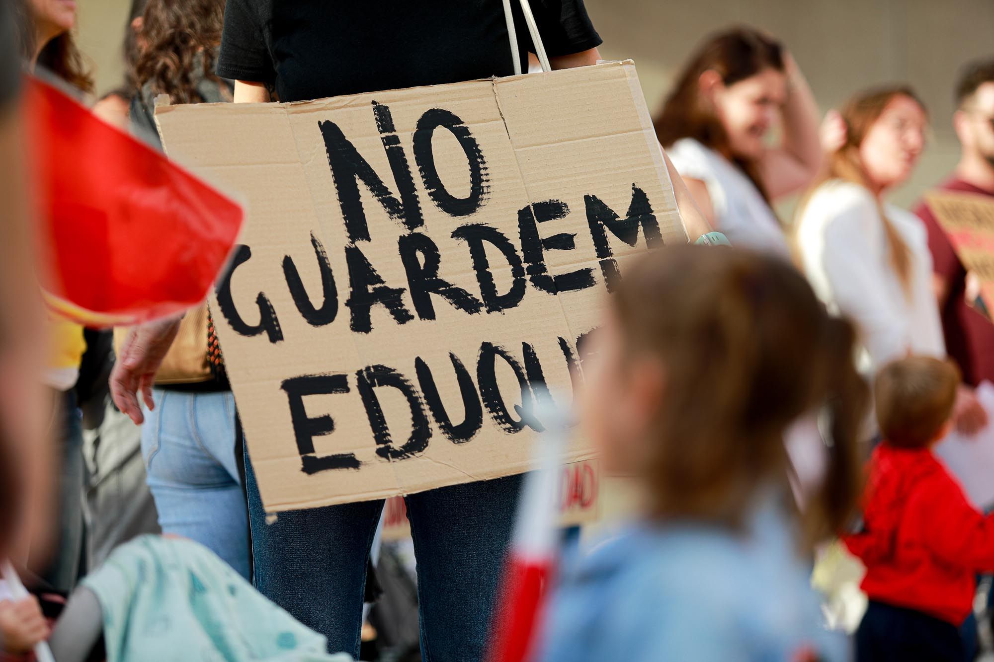 Protesta de las educadoras de infantil de 0 a 3 años en Ibiza