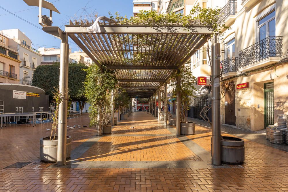 El centro de Alicante, tras el Carnaval