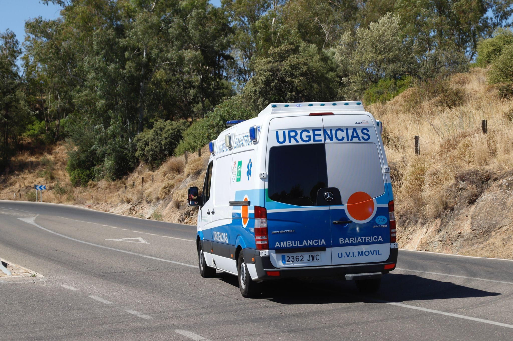 Incendio forestal en la sierra de Córdoba