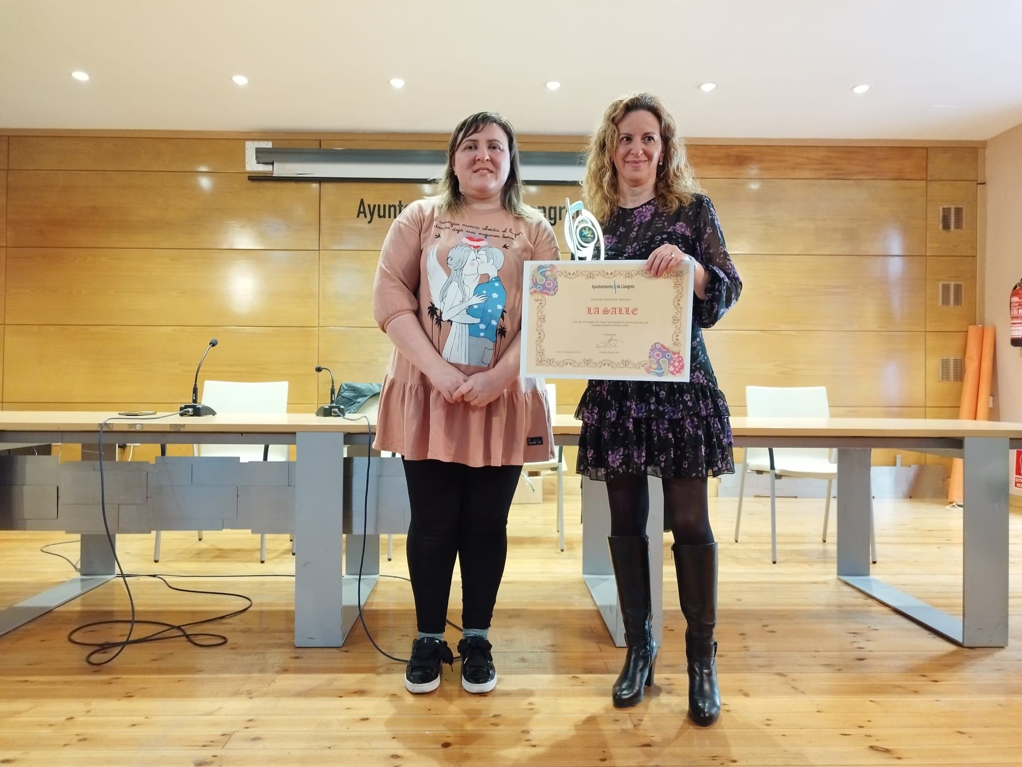 Entrega de premios del Concurso escolar de Huevos Pintos de Langreo