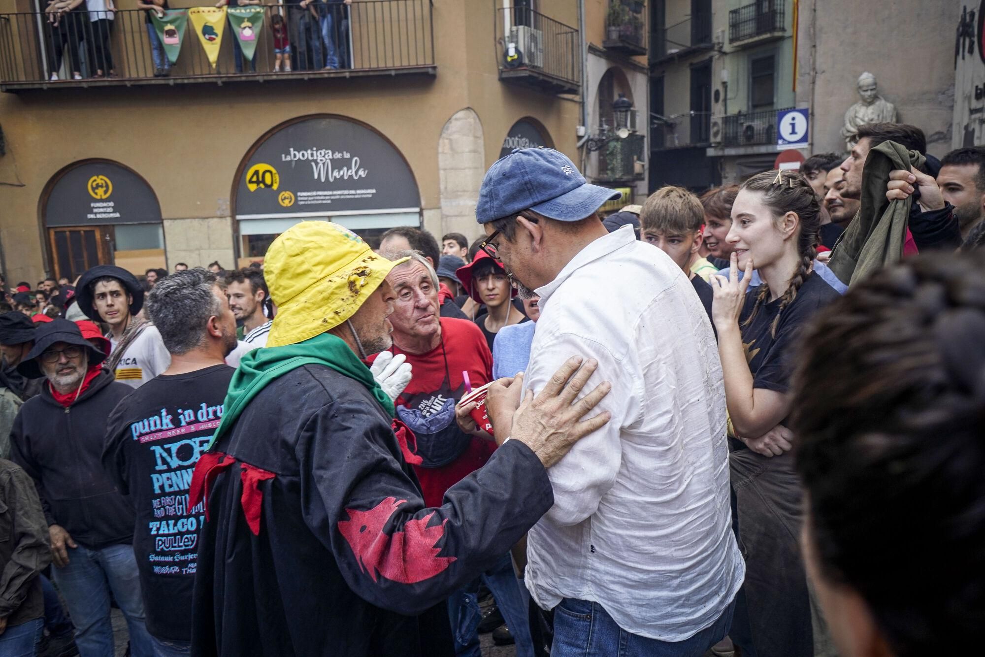 Incident a l'inici del passacarrers de Patum de dissabte